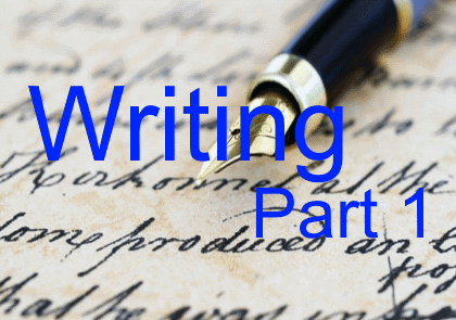 Writing – part 1